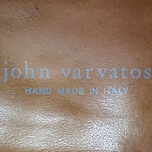 JOHN VARVATOS Size 10 Grey Canvas Cap Toe Lace-Up Ankle Boots - Picture 8 of 8